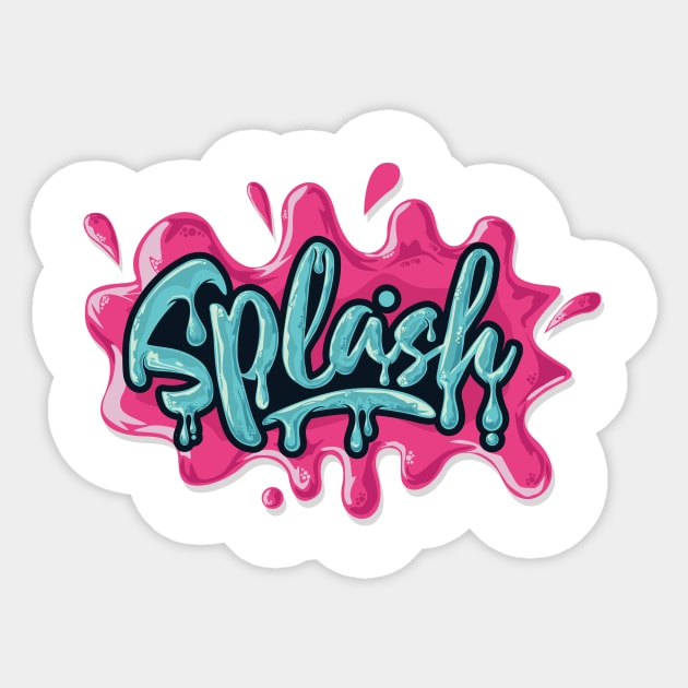 Splash Water Sticker by lolisfresh